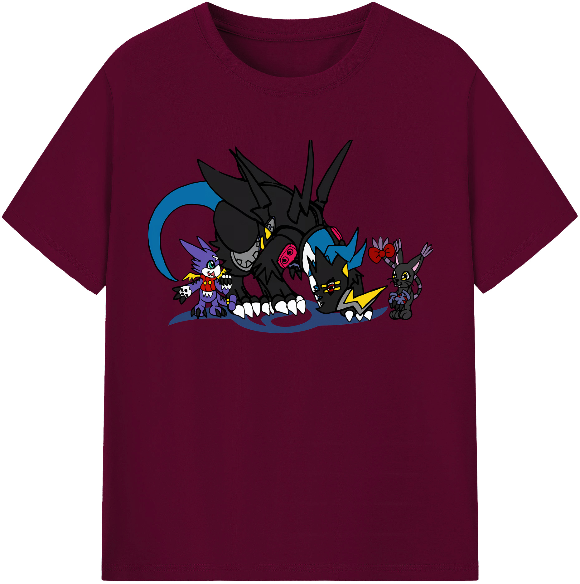 （画像用） Digimon デジタルモンスター/デジモン レディースカジュアルプリントTシャツ（綿100％）
